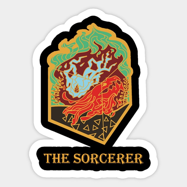 The Sorcerer coat of arms Sticker by Ambrosius